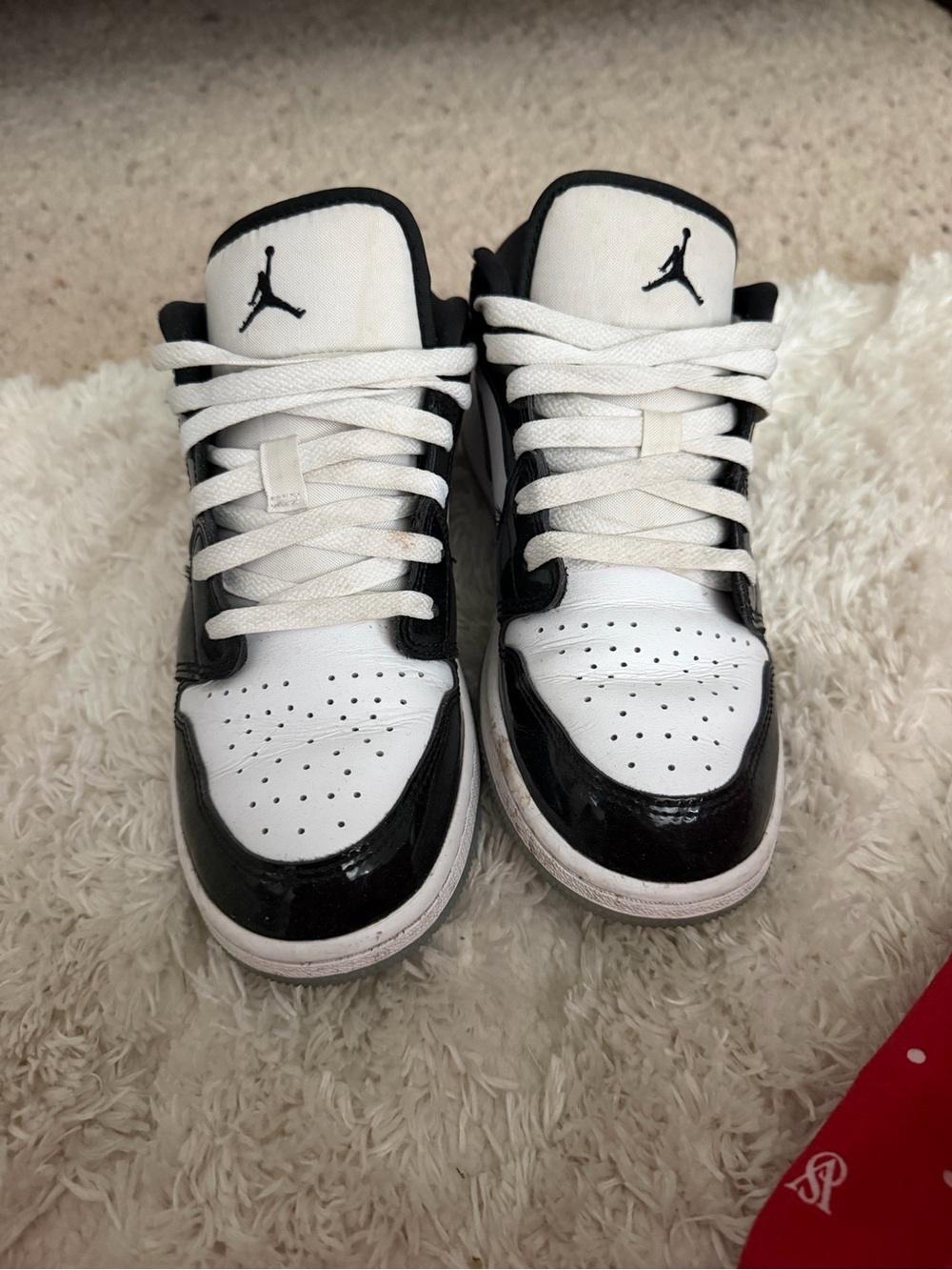 Jordan Kids' Low Top Sneakers - Black and White
